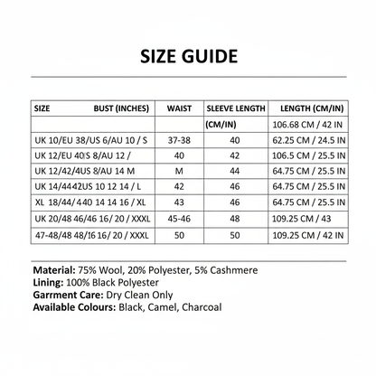 Professionele maattabel