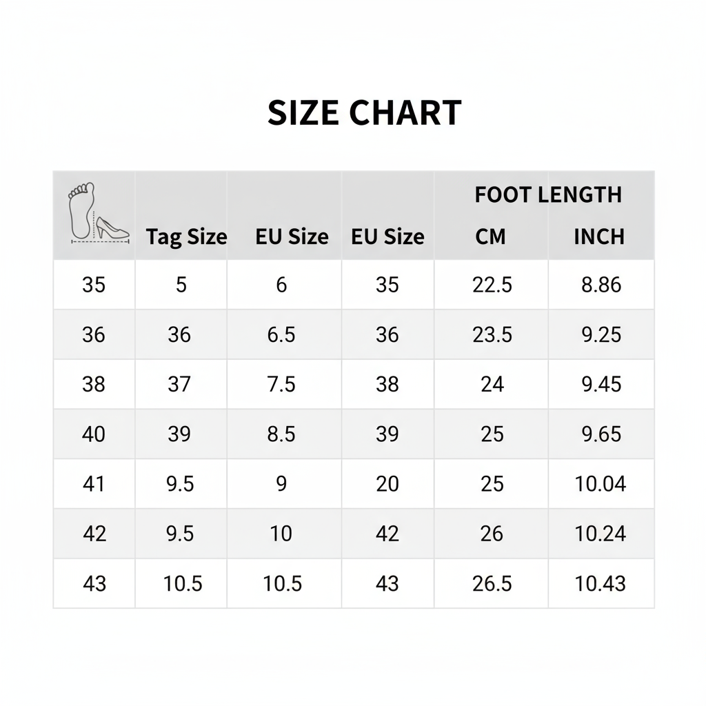 Professionele maattabel