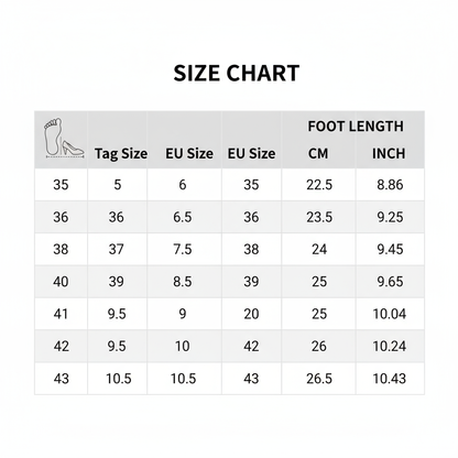 Professionele maattabel