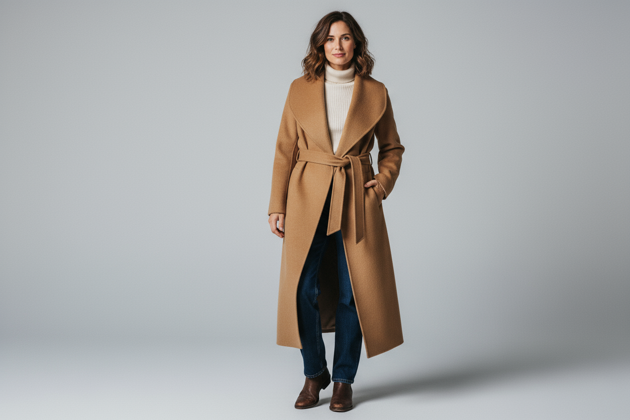 Realistische foto - camel coat