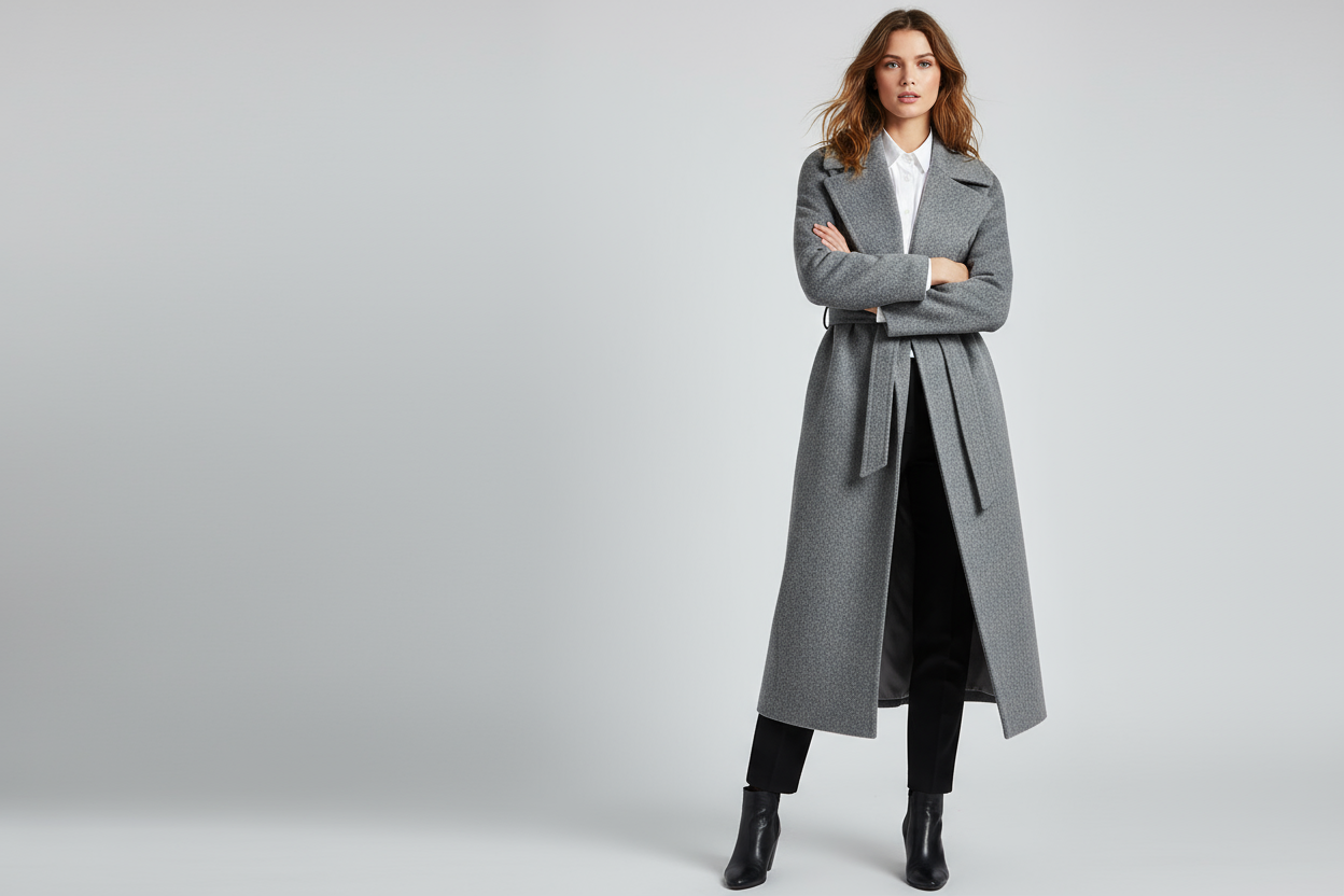 Realistische foto - grijze coat