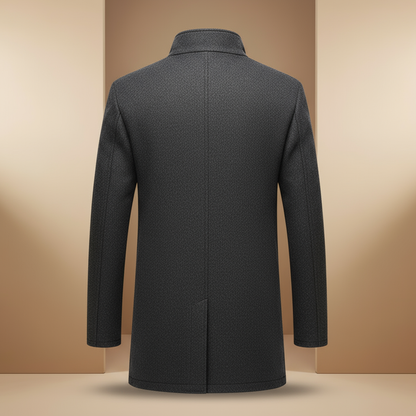 Zwarte jas achterkant